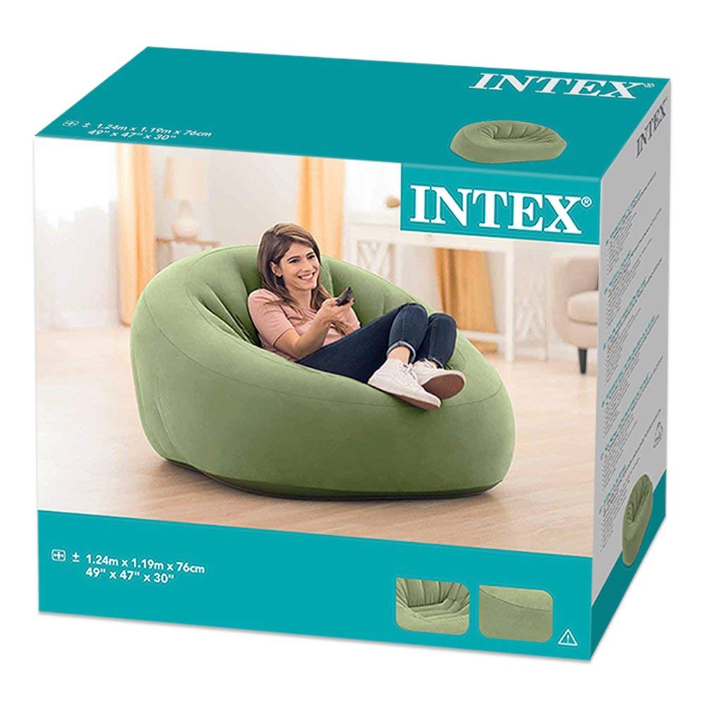 Надувное кресло Intex Club Chair 124 х 119 х 76 см.  